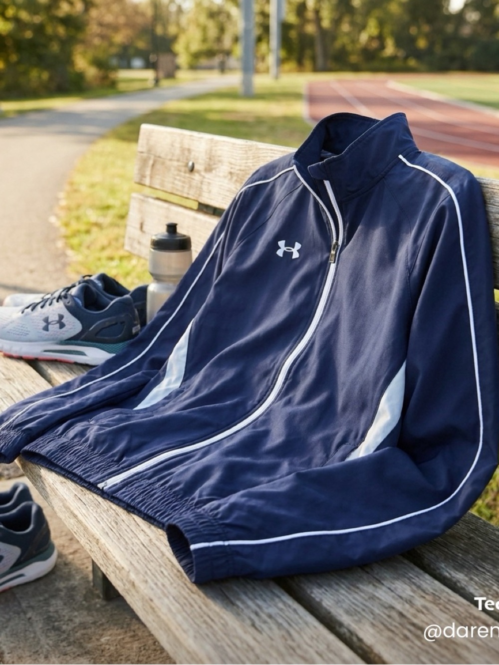 Under Armour Women’s  Navy Blue Full-Zip wind Jacket